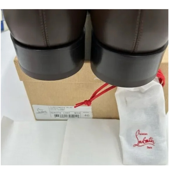 Men's Christian Louboutin cotomale Leather Oxford, size 45 made in Italy - Picture 2 of 6